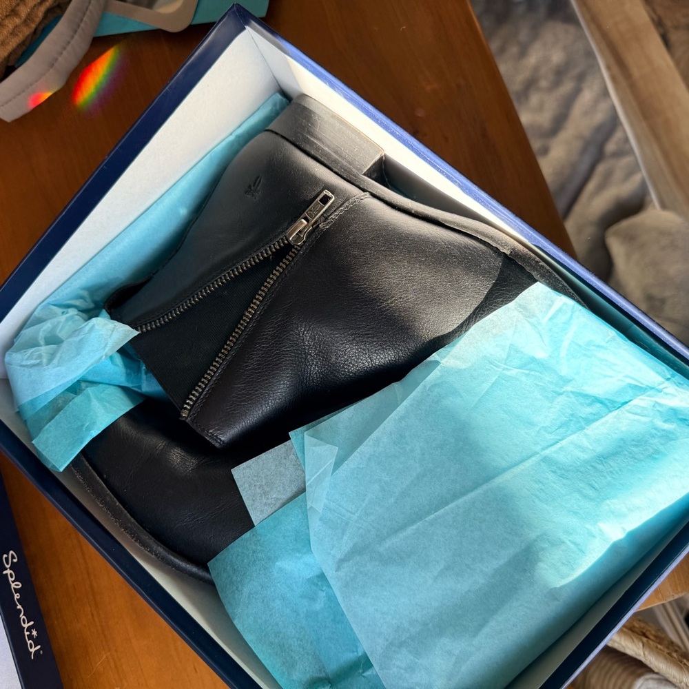 Frye Black Leather Ankle Booties - Picture 16 of 16